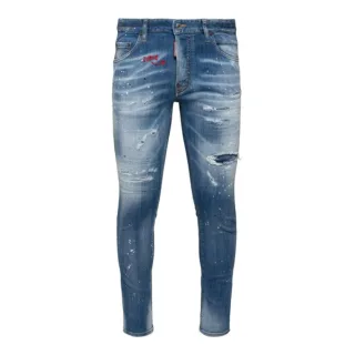 Dsquared2 Dunkelblaue Skaterjeans