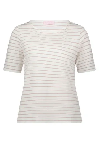 betty barclay - so cosy - - Ringelshirt Beige - Gr. - 40
