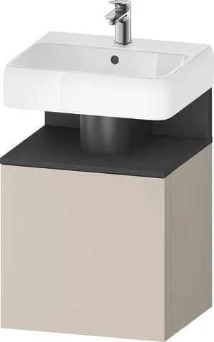 Duravit Qatego Waschtischunterbau wandhängend Taupe Supermatt 490x420x645 mm - QA4077R49830000 QA4077R49830000