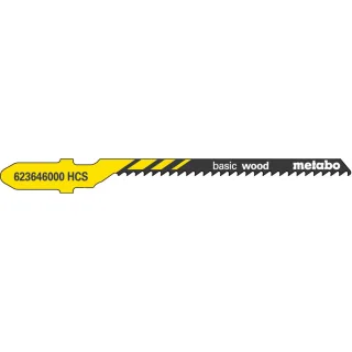 Metabo Stichsägeblätter basic wood 51/2",0 mm HCS, speziell für Kurvenschnitte - 623646000