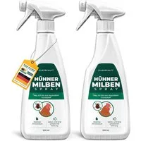 Silberkraft Insektenspray Silberkraft Milbenspray Hühner, Effektiver Schutz vor Milbenbefall, 500 ml, Anti Milben Spray, wirkt auch gegen die rote Vogelmilbe, 2-St., Schützt Hühner vor einem Milbenbefall, Langzeitschutz gegen rote Vogelmilben, Einfac