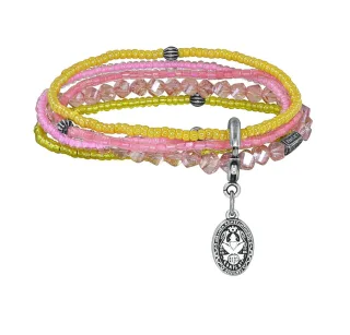 konplott - Armband - Petit Glamour d´Afrique gelb/pink