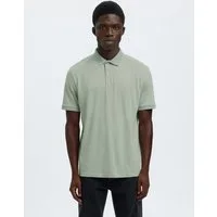 Selected Poloshirt SLHFAVE BUTTON SS POLO NOOS Baumwollmischung, regular fit
