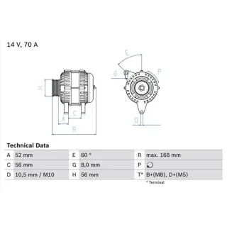 Bosch Lichtmaschine Citroen Ax Saxo Xsara Peugeot 106 1,5