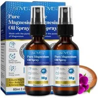 ALIVER Gesichts- und Körperspray Pure Magnesiumöl Spray für Sport Muskel Entspannung 60ml, 2-tlg., 60ML