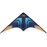 Wolkenstürmer Kite Ready to Fly Lenkdrachen Set für Kinder & Anfänger, (Türkiser Lenkdrache für Kinder mit Tasche und Flugleinen, 1-tlg), Fancy Kinderdrachen (türkis) 130 cm - Ready to Fly