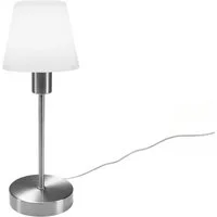 meineWunschleuchte Tischleuchte mit Touch inkl. E14 LED, Höhe 32cm, dimmbar, LED wechselbar, Warmweiß, Nacht-Tischlampe mit Glasschirm, Wohnzimmer Fensterbank