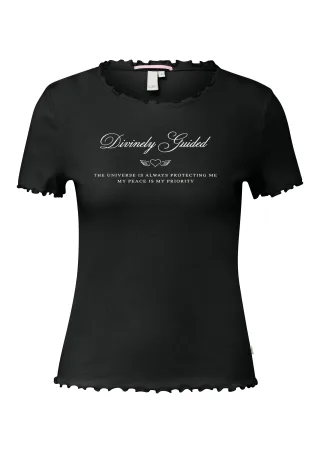 qs - T-Shirt schwarz - Gr. - M