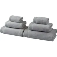 OTTO home Handtuch Set Fenya, flauschig und weich, Premium Handtücher, 550 gr/m², Walkfrottier (Set, 6-St), mit Bordüre, Set, 100% Baumwolle, Hotel-Qualität, 5 Jahre Garantie