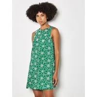 Apricot Minikleid Mini-Etuikleid mit Blumenstickerei