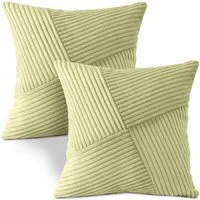 Amilian Kissenbezüge - 2er Set Kissenhüllen - Kissenbezug - Zierkissenbezüge, (2 Stück), 40x40 cm, Kissenhülle für Sofakissen, Dekokissen, Zierkissen, Kissen
