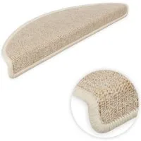 Metzker® Stufenmatte Stufenmatten Rambo Kleinformat 55x15x3,5cm Halbrund, halbrund, Höhe: 5 mm, 15 Stück im Set - Beige
