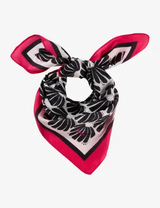 BRAX - Tuch mit grafischem Allover-Muster pink