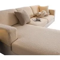Agger Sofahusse Sofa Überzug – Hoch Elastischer, Rutschfester Sitzkissenbezug, Waschbarer, Haustierfreundlicher Sofabezug für Couch