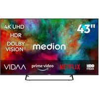 Medion® MD843302 LCD-LED Fernseher (108 cm/43 Zoll, 4K Ultra HD, Smart-TV, Dolby Vision, Dolby Atmos, Netflix, HBO Max, Prime Video, Disney+, WOW)