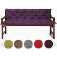 sunnypillow Bankauflage Bankauflage Stuhlkissen viele Farben und Größen zur Auswahl, 130x50x50cm violett