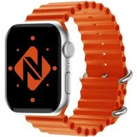 Nalia Smartwatch-Armband Apple Watch 38mm/40/41/42(Serie 10/11), Ocean Style Sportarmband / Silikon Ersatzband / Metall-Ring Verschluss