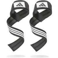 adidas Performance Zughilfe Adidas Lifting Straps - Black/White, Reduziert Griffermüdung – für mehr Wiederholungen & bessere Form