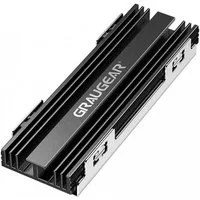 GRAUGEAR Computer-Kühler Kühlkörper Kit für PlayStation 5 Speichererweiterung, SSD M.2NVMe2280 Aluminium, 2 Wärmeleitpads, PS5 Kühlung