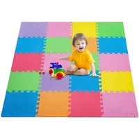 Youyijia Schaumstoffeinlage 20-teiliges Baby Spielmatten-Set, 30 x 30 x 1 cm