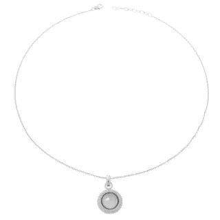 Orphelia Damen-Kette aus 925er Sterlingsilber mit Anhänger – Silber ZH-6041