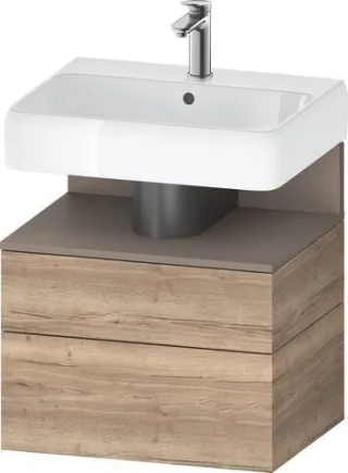 Duravit Qatego Waschtischunterbau wandhängend Eiche Marmoriert Matt 590x470x590 mm - QA4393043550000 QA4393043550000