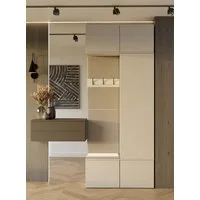 Raumhirsch Furniture Schuhschrank Garderoben-Set (Kleiderschrank, Schuhschrank und 2 Kleiderhaken)