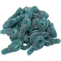 Fruchtgummi Bären & Co. Süßigkeit, Fruchtgummi blaue Schlüssel mit saurem Zucker überzogen 175g