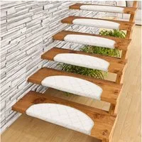 Pergamon Stufenmatte Stufenmatte Oslo 15er-Set, Halbrund, Höhe: 4 mm