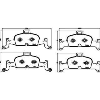 Hella Bremsbel?ge vorne Audi A4 A5 A6 A7 Q5