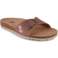 thies Pantoletten Eco Bio Strap Sandale, malva Hausschuh vegan
