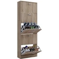 VCM Schuhschrank Holz Regal Schuhschrank Schuhkipper Serie Sipos XL (1-St) 170x59x22cm Schuhregal, Aufbewahrung