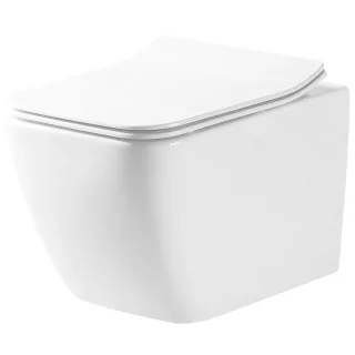 Neuesbad Wand-WC Set spülrandlos (rimless) MARTIN SLIM DUROPLAST NB1RE65261