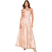 LIPSY One-Shoulder-Kleid Lipsy Premium einschulteriges Jacquard-Maxikleid (1-tlg)