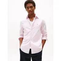 Tommy Hilfiger Langarmhemd FLEX POPLIN MINI PRINT Regular Fit SHIRT regular fit, Kentkragen