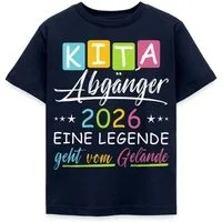 Spreadshirt T-Shirt Kita Abgänger 2026 Eine Legende Geht Kinder T-Shirt (1-tlg)