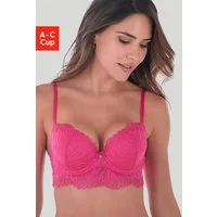 s.Oliver Push-up-BH Sophie aus feiner Spitze in leichter Longform, sexy Dessous, Reizwäsche