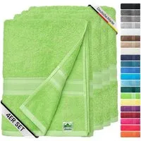 leevitex® Handtücher 4er-Set, 50 × 100 cm, aus 100% Baumwolle, Frottee (Set, 4-St), OEKO-TEX® STANDARD 100 zertifiziert und hochwertig verarbeitet