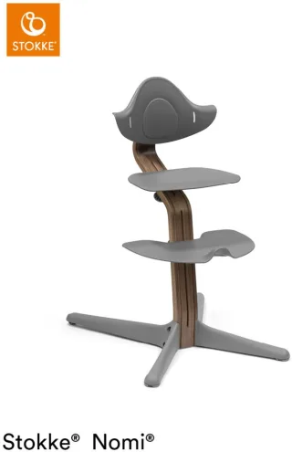 Stokke Nomi Chair Hochstuhl inkl. Baby Set Walnut grau