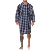 Normann Pyjama Normann Herren langarm Nachthemd gewebt - auch in Übergröße