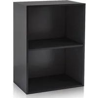 habeig Bücherregal Tube Bücherregal Standregal 2 Fächer Belastung Regalboden Standregal