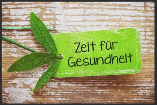 Fussmatte  Zeit für Gesundheit 10141 | Größe: 60 cm x 45 cm