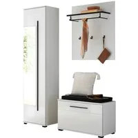 Home affaire Garderoben-Set Cantara, moderne Garderobe, Komplettset mit viel Stauraum, (Komplett-Set, 3-St)