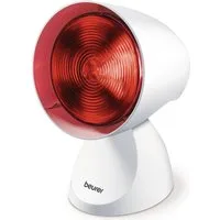 BEURER Infrarotlampe IL 21 für wohltuende Wärme bei Erkältungen und Muskelverspannungen, 150 Watt, Medizinprodukt, verstellbarer Schirm mit 5 Neigungsstufen