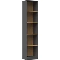 ibonto Bücherregal Vielseitiges, stilvolles Bücherschrank –Perfekt für Wohnzimmer & Büro