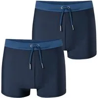 Schiesser Boxer-Badehose Ocean Swim (2-St) Badeboxer, Schwimmshorts Boxer, Badeshorts