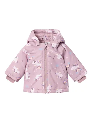 NAME IT - NBFMAXI JACKET AOP mauve shadows - Gr. - 74