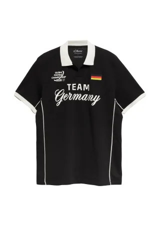 s.Oliver - Polo-Shirt schwarz - Gr. - 3XL