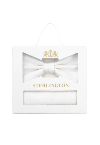 Sterlington - Set Fliege + Einstecktuch off-white - Gr. - OS