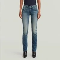 G-STAR Straight-Jeans Midge 5-Pocket-Design mit markanten Steppnähten